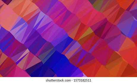 Geometric design. Colorful gradient background. Geometric mosaic, abstract background. Mosaic color background. Mosaic texture. The effect of stained glass. EPS 10 Vector