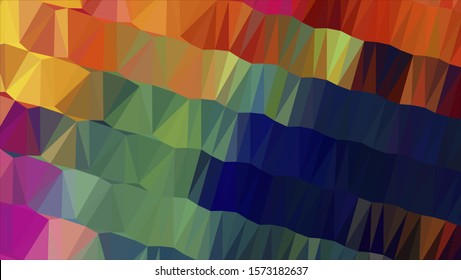 Geometric design. Colorful gradient background. Geometric mosaic, abstract background. Mosaic color background. Mosaic texture. The effect of stained glass. EPS 10 Vector