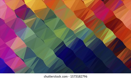 Geometric design. Colorful gradient background. Geometric mosaic, abstract background. Mosaic color background. Mosaic texture. The effect of stained glass. EPS 10 Vector