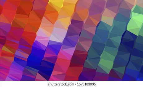 Geometric design. Colorful gradient background. Geometric mosaic, abstract background. Mosaic color background. Mosaic texture. The effect of stained glass. EPS 10 Vector