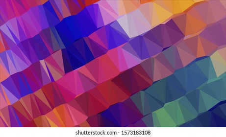 Geometric design. Colorful gradient background. Geometric mosaic, abstract background. Mosaic color background. Mosaic texture. The effect of stained glass. EPS 10 Vector
