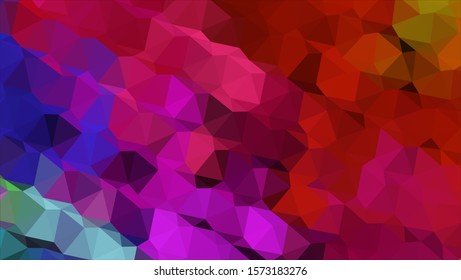 Geometric design. Colorful gradient background. Geometric mosaic, abstract background. Mosaic color background. Mosaic texture. The effect of stained glass. EPS 10 Vector