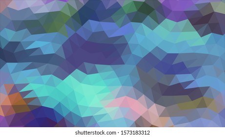 Geometric design. Colorful gradient background. Geometric mosaic, abstract background. Mosaic color background. Mosaic texture. The effect of stained glass. EPS 10 Vector