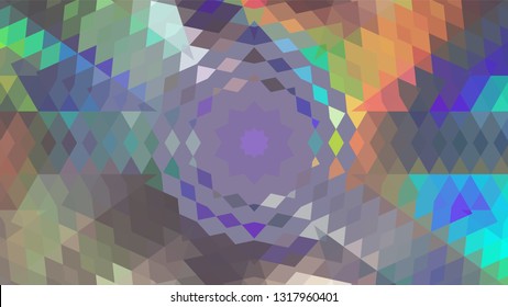 Geometric design. Colorful gradient mosaic background. Geometric triangle, mosaic, abstract background. Mosaic, one-color background. Mosaic texture. The effect of stained glass. EPS 10 Vector