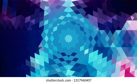 Geometric design. Colorful gradient mosaic background. Geometric triangle, mosaic, abstract background. Mosaic, one-color background. Mosaic texture. The effect of stained glass. EPS 10 Vector