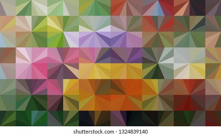 Geometric design. Colorful gradient mosaic background. Geometric triangle, mosaic, abstract background. Mosaic, one-color background. Mosaic texture. The effect of stained glass. EPS 10 Vector