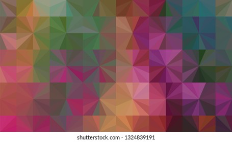 Geometric design. Colorful gradient mosaic background. Geometric triangle, mosaic, abstract background. Mosaic, one-color background. Mosaic texture. The effect of stained glass. EPS 10 Vector