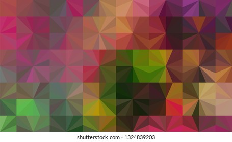 Geometric design. Colorful gradient mosaic background. Geometric triangle, mosaic, abstract background. Mosaic, one-color background. Mosaic texture. The effect of stained glass. EPS 10 Vector