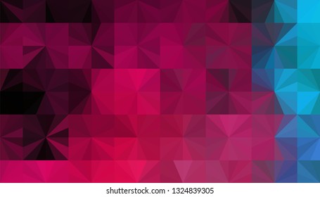 Geometric design. Colorful gradient mosaic background. Geometric triangle, mosaic, abstract background. Mosaic, one-color background. Mosaic texture. The effect of stained glass. EPS 10 Vector
