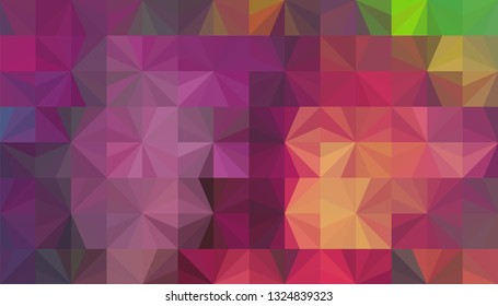 Geometric design. Colorful gradient mosaic background. Geometric triangle, mosaic, abstract background. Mosaic, one-color background. Mosaic texture. The effect of stained glass. EPS 10 Vector