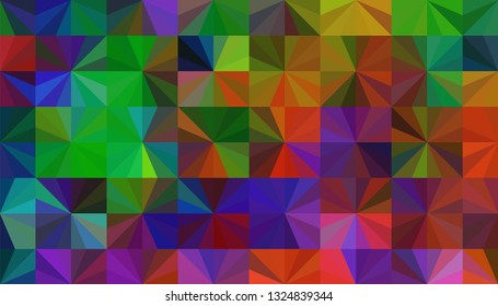 Geometric design. Colorful gradient mosaic background. Geometric triangle, mosaic, abstract background. Mosaic, one-color background. Mosaic texture. The effect of stained glass. EPS 10 Vector