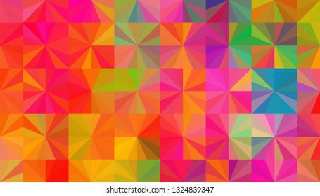 Geometric design. Colorful gradient mosaic background. Geometric triangle, mosaic, abstract background. Mosaic, one-color background. Mosaic texture. The effect of stained glass. EPS 10 Vector
