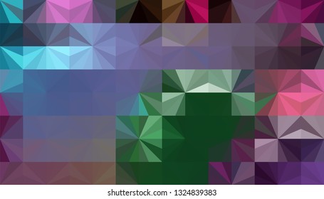 Geometric design. Colorful gradient mosaic background. Geometric triangle, mosaic, abstract background. Mosaic, one-color background. Mosaic texture. The effect of stained glass. EPS 10 Vector