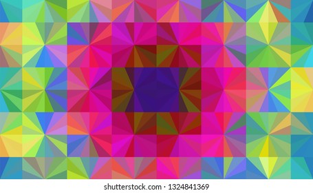 Geometric design. Colorful gradient mosaic background. Geometric triangle, mosaic, abstract background. Mosaic, one-color background. Mosaic texture. The effect of stained glass. EPS 10 Vector