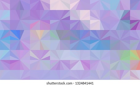 Geometric design. Colorful gradient mosaic background. Geometric triangle, mosaic, abstract background. Mosaic, one-color background. Mosaic texture. The effect of stained glass. EPS 10 Vector
