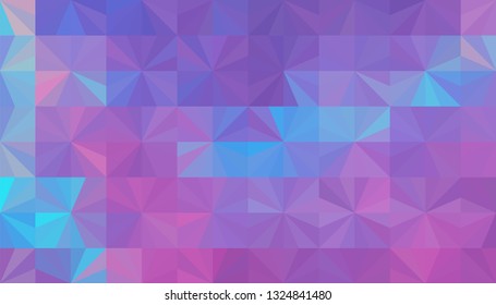 Geometric design. Colorful gradient mosaic background. Geometric triangle, mosaic, abstract background. Mosaic, one-color background. Mosaic texture. The effect of stained glass. EPS 10 Vector