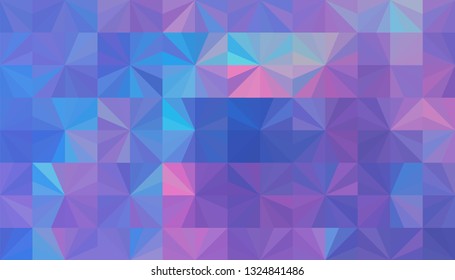 Geometric design. Colorful gradient mosaic background. Geometric triangle, mosaic, abstract background. Mosaic, one-color background. Mosaic texture. The effect of stained glass. EPS 10 Vector