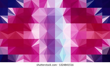 Geometric design. Colorful gradient mosaic background. Geometric triangle, mosaic, abstract background. Mosaic, one-color background. Mosaic texture. The effect of stained glass. EPS 10 Vector