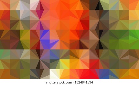 Geometric design. Colorful gradient mosaic background. Geometric triangle, mosaic, abstract background. Mosaic, one-color background. Mosaic texture. The effect of stained glass. EPS 10 Vector