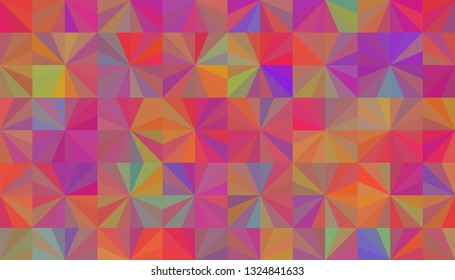 Geometric design. Colorful gradient mosaic background. Geometric triangle, mosaic, abstract background. Mosaic, one-color background. Mosaic texture. The effect of stained glass. EPS 10 Vector