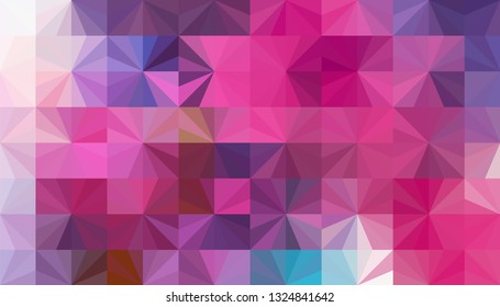 Geometric design. Colorful gradient mosaic background. Geometric triangle, mosaic, abstract background. Mosaic, one-color background. Mosaic texture. The effect of stained glass. EPS 10 Vector