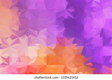 Geometric design. Colorful gradient mosaic background. Geometric triangle, mosaic, abstract background. Mosaic, color background. Mosaic texture. The effect of stained glass. EPS 10 Vector
