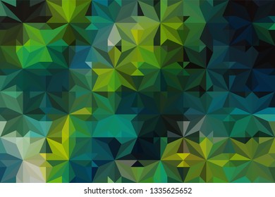 Geometric design. Colorful gradient mosaic background. Geometric triangle, mosaic, abstract background. Mosaic, color background. Mosaic texture. The effect of stained glass. EPS 10 Vector