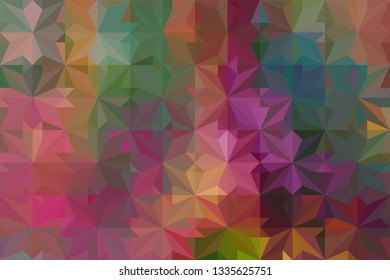 Geometric design. Colorful gradient mosaic background. Geometric triangle, mosaic, abstract background. Mosaic, color background. Mosaic texture. The effect of stained glass. EPS 10 Vector