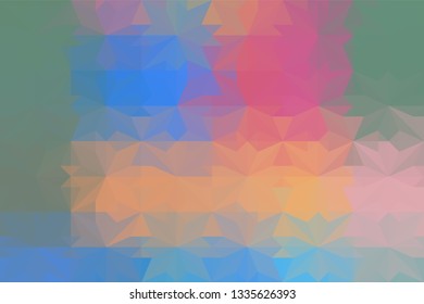 Geometric design. Colorful gradient mosaic background. Geometric triangle, mosaic, abstract background. Mosaic, color background. Mosaic texture. The effect of stained glass. EPS 10 Vector