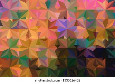 Geometric design. Colorful gradient mosaic background. Geometric triangle, mosaic, abstract background. Mosaic, color background. Mosaic texture. The effect of stained glass. EPS 10 Vector
