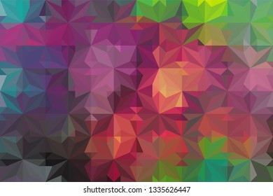 Geometric design. Colorful gradient mosaic background. Geometric triangle, mosaic, abstract background. Mosaic, color background. Mosaic texture. The effect of stained glass. EPS 10 Vector