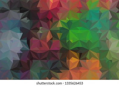 Geometric design. Colorful gradient mosaic background. Geometric triangle, mosaic, abstract background. Mosaic, color background. Mosaic texture. The effect of stained glass. EPS 10 Vector