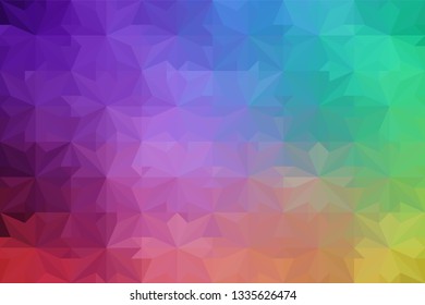 Geometric design. Colorful gradient mosaic background. Geometric triangle, mosaic, abstract background. Mosaic, color background. Mosaic texture. The effect of stained glass. EPS 10 Vector