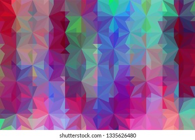 Geometric design. Colorful gradient mosaic background. Geometric triangle, mosaic, abstract background. Mosaic, color background. Mosaic texture. The effect of stained glass. EPS 10 Vector