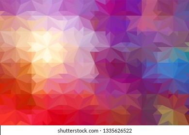 Geometric design. Colorful gradient mosaic background. Geometric triangle, mosaic, abstract background. Mosaic, color background. Mosaic texture. The effect of stained glass. EPS 10 Vector