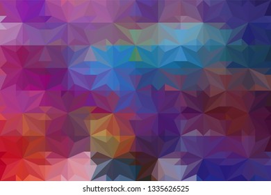 Geometric design. Colorful gradient mosaic background. Geometric triangle, mosaic, abstract background. Mosaic, color background. Mosaic texture. The effect of stained glass. EPS 10 Vector