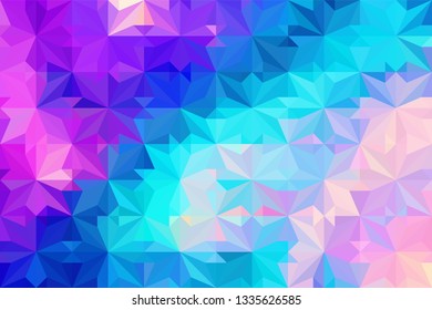 Geometric design. Colorful gradient mosaic background. Geometric triangle, mosaic, abstract background. Mosaic, color background. Mosaic texture. The effect of stained glass. EPS 10 Vector