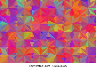 Geometric design. Colorful gradient mosaic background. Geometric triangle, mosaic, abstract background. Mosaic, color background. Mosaic texture. The effect of stained glass. EPS 10 Vector
