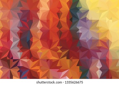 Geometric design. Colorful gradient mosaic background. Geometric triangle, mosaic, abstract background. Mosaic, color background. Mosaic texture. The effect of stained glass. EPS 10 Vector