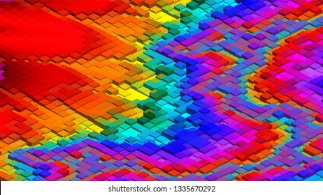 Geometric design. Colorful gradient mosaic background. Geometric triangle, mosaic, abstract background. Mosaic, color background. Mosaic texture. The effect of stained glass. EPS 10 Vector