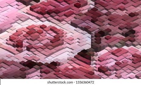 Geometric design. Colorful gradient mosaic background. Isometric mosaic, abstract background. Mosaic, colorful isometric background. The texture of the mosaic. EPS 10 Vector