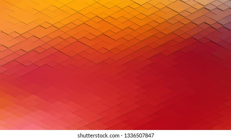 Geometric design. Colorful gradient mosaic background. Isometric mosaic, abstract background. Mosaic, colorful isometric background. The texture of the mosaic. EPS 10 Vector