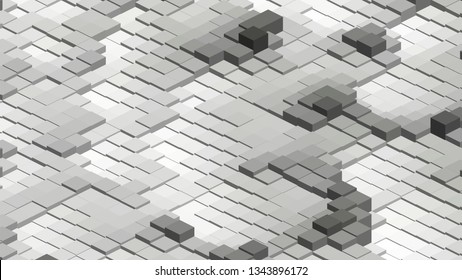 Geometric design. Colorful gradient mosaic background. Isometric mosaic, abstract background. Mosaic, colorful isometric background. The texture of the mosaic. EPS 10 Vector