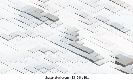 Geometric design. Colorful gradient mosaic background. Isometric mosaic, abstract background. Mosaic, colorful isometric background. The texture of the mosaic. EPS 10 Vector