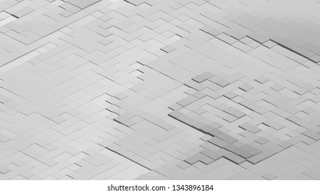 Geometric design. Colorful gradient mosaic background. Isometric mosaic, abstract background. Mosaic, colorful isometric background. The texture of the mosaic. EPS 10 Vector