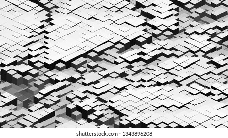 Geometric design. Colorful gradient mosaic background. Isometric mosaic, abstract background. Mosaic, colorful isometric background. The texture of the mosaic. EPS 10 Vector