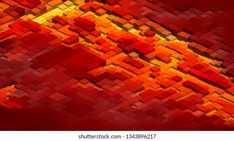 Geometric design. Colorful gradient mosaic background. Isometric mosaic, abstract background. Mosaic, colorful isometric background. The texture of the mosaic. EPS 10 Vector