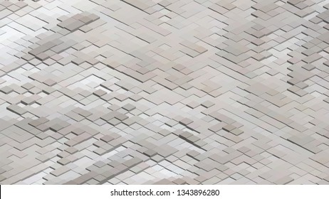 Geometric design. Colorful gradient mosaic background. Isometric mosaic, abstract background. Mosaic, colorful isometric background. The texture of the mosaic. EPS 10 Vector