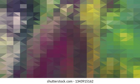 Geometric design. Colorful gradient mosaic background. Geometric triangle, mosaic, abstract background. Mosaic, one-color background. Mosaic texture. The effect of stained glass. EPS 10 Vector
