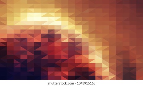 Geometric design. Colorful gradient mosaic background. Geometric triangle, mosaic, abstract background. Mosaic, one-color background. Mosaic texture. The effect of stained glass. EPS 10 Vector